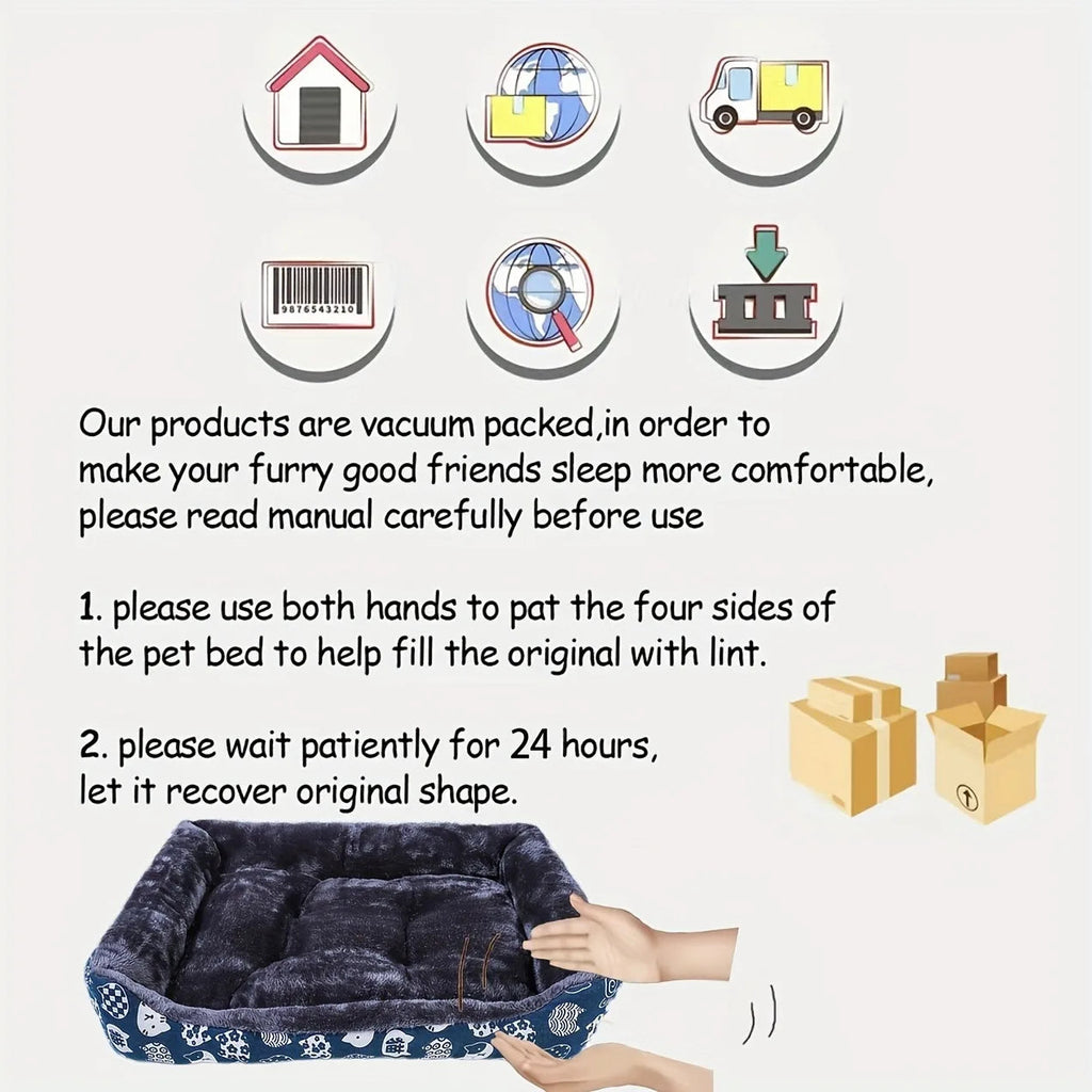 Critter Co Pet Sofa Bed Mat – Cozy Cushion for Cats & Dogs